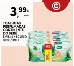 Continente toalhitas perfumadas continente do bebe promoção