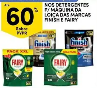 Continente Detergentes p/ máquina da loiça das marcas finish e fairy promoção