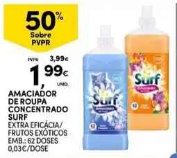 Continente Amaciador de roupa concentrado surf promoção