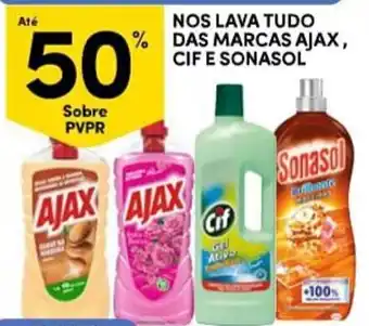 Continente NOS LAVA TUDO DAS MARCAS AJAX, CIF E SONASOL promoção