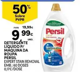 Continente Detergente liquido p/ maquina da roupa persil expert stain removal promoção