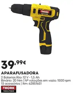 Bricomarché aparafusadora thork promoção