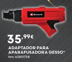 Bricomarché Einhell adaptador para aparafusadora gesso promoção