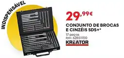 Bricomarché Conjunto de brocas e cinzéis sd s+ kreator promoção