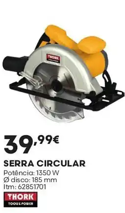 Bricomarché serra circular thork promoção