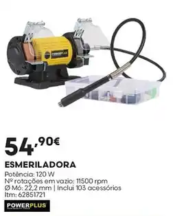 Bricomarché esmeriladora powerplus promoção