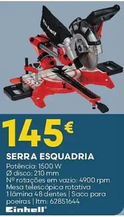 Bricomarché serra esquadria einhell promoção