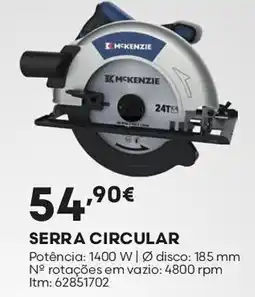Bricomarché serra circular mckenzie promoção