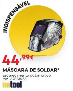 Bricomarché máscara de soldar nutool promoção