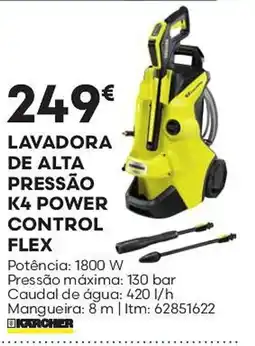 Bricomarché lavadora de alta pressão k4 power control flex promoção