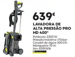Bricomarché lavadora de alta pressão pro hd 400 karcher promoção