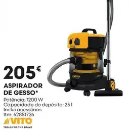 Bricomarché aspirador de gesso vito promoção