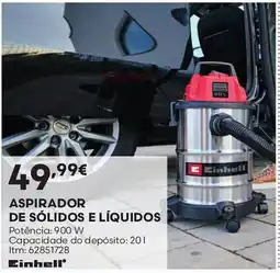 Bricomarché aspirador de sólidos e líquidos einhell promoção