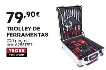 Bricomarché trolley de ferramentas thork promoção