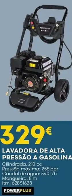 Bricomarché Lavadora de alta pressão a gasolina powerplus promoção