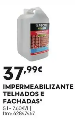 Bricomarché Pecol impermeabilizante telhados e fachadas promoção