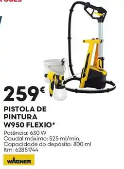 Bricomarché pistola de pintura w950 flexio wagner promoção