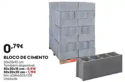 Bricomarché bloco de cimento promoção