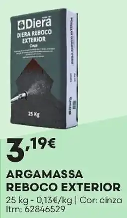 Bricomarché Diera argamassa reboco exterior promoção