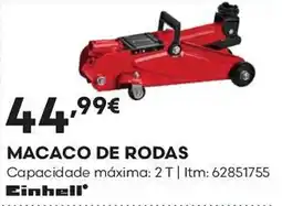 Bricomarché macaco de rodas einhell promoção
