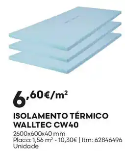 Bricomarché isolamento térmico walltec cw40 promoção