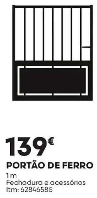 Bricomarché Portão de ferro promoção