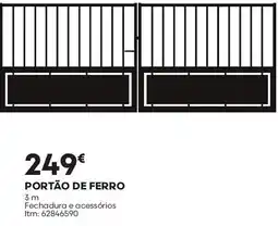 Bricomarché portão de ferro promoção