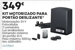 Bricomarché kit motorizado para portão deslizante avidsen promoção