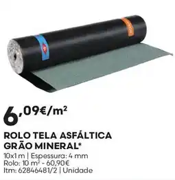 Bricomarché Rolo tela asfáltica grão mineral promoção