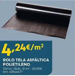 Bricomarché Rolo tela asfáltica polietileno promoção