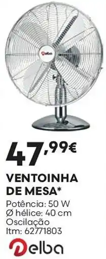 Bricomarché Ventoinha de mesa delba promoção
