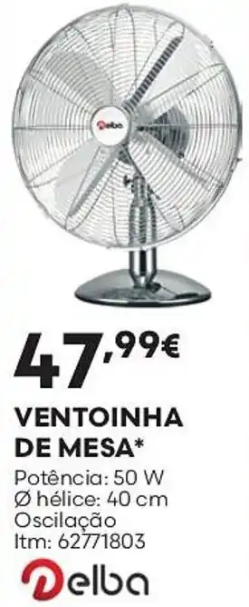 Bricomarché Ventoinha de mesa delba promoção