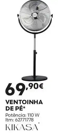 Bricomarché ventoinha de pé kikasa promoção