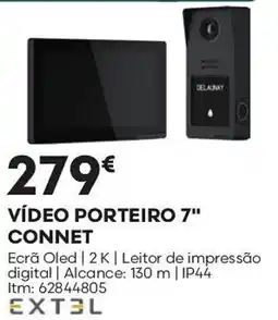 Bricomarché vídeo porteiro 7" connet promoção