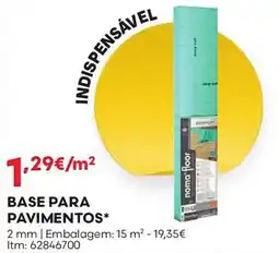 Bricomarché Base para pavimentos nomafloor promoção