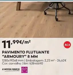 Bricomarché Pavimento flutuante armoury 8 mm promoção