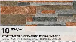 Bricomarché Revestimento cerâmico pedra mazi promoção