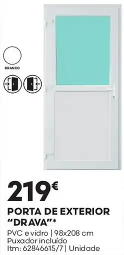 Bricomarché Porta de exterior drava promoção