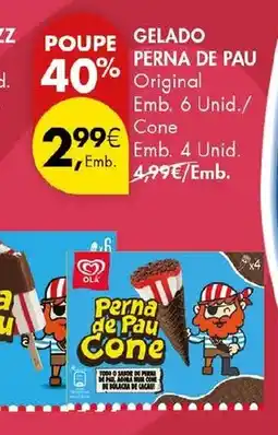Pingo Doce Gelado perna de pau promoção