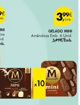 Pingo Doce Gelado mini amêndoas promoção