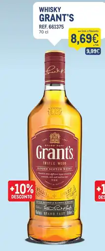 Makro Whisky grant's promoção