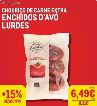 Makro chouriço de carne extra enchidos d'avo lurdes promoção