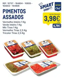 Makro Pimentos assados smart chef promoção
