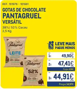 Makro Gotas de chocolate pantagruel versátil promoção