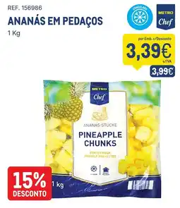 Makro Ananás em pedaços metro chef promoção