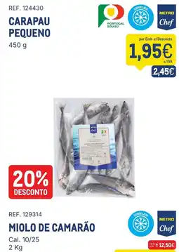 Makro Carapau pequeno metro chef promoção