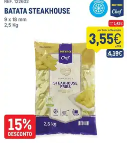 Makro Batata steakhouse metro chef promoção