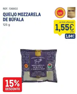 Makro Queijo mozzarela de búfala promoção