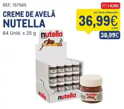 Makro Creme de avelã nutella promoção