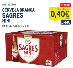 Makro Cerveja branca sagres mini promoção